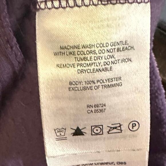 Columbia Women’s Purple Fleece Jacket – Size M - Picture 7 of 7